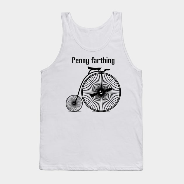 Penny Farthing Tank Top by IDesign23